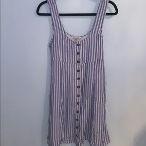 cute ae blue and white striped dress⚡️⚡️